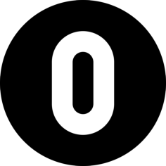 Circle Number 0 Silhouette Svg Vector, Free Vectors File